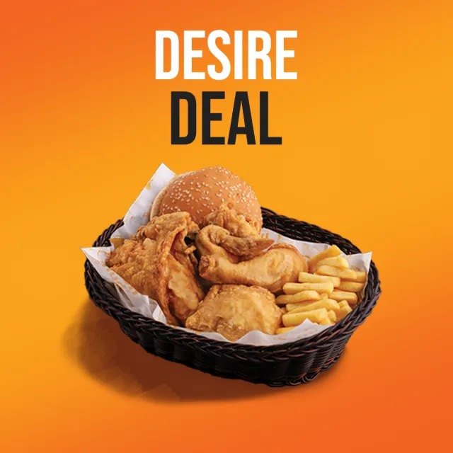 Desire Deal: crispy broast basket with fries
